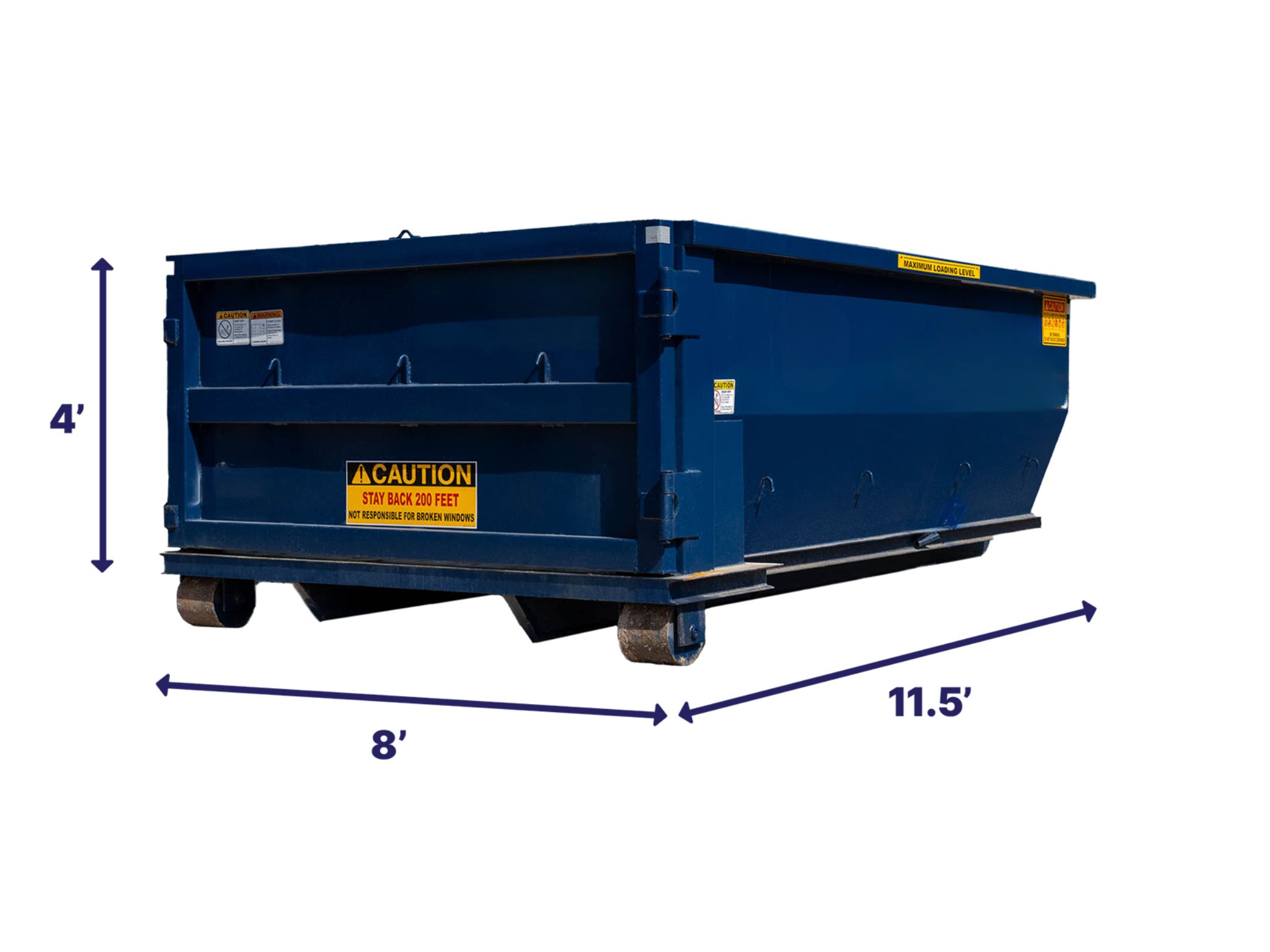 Colorado Dumpster Rentals Sizing Chart